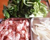 ご飯がすすむ★豚肉と小松菜のピリ辛炒め★作り方1写真