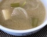 白カブと油揚げの味噌汁作り方23写真
