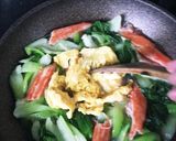 時短 青梗菜カニカマ卵のあんかけ作り方5写真