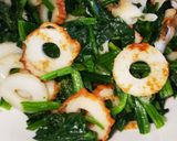 ほうれん草と麩の炒め作り方4写真