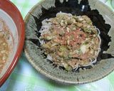 納豆冷や汁ぶっかけ蕎麦作り方4写真