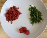 大葉とカリカリ梅、しらすの炊き込みご飯作り方2写真