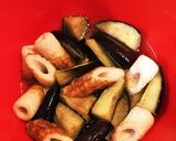 揚げナスと竹輪の煮びたし作り方5写真