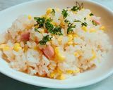 炊飯器で簡単！コーンとベーコンのピラフ作り方7写真