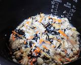 ミネラル豊富！あさりとひじきの炊込みご飯作り方3写真