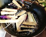 マクロビ☆揚げなすの香味だれ和え作り方1写真