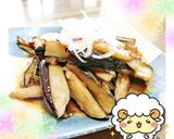 マクロビ☆揚げなすの香味だれ和え作り方4写真