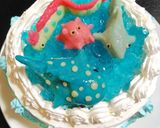 キラキラゼリー海の水族館ケーキ☆作り方24写真