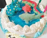 キラキラゼリー海の水族館ケーキ☆作り方25写真