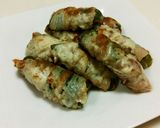 簡単すぐ出来るピーマンの肉巻きチーズ焼き作り方5写真