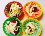 お弁当☆ミートボールとポテトのチーズ焼き作り方3写真