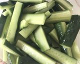 簡単5分！きゅうりの梅オイスター和え作り方1写真