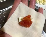 チーズとトマトのシューマイ皮包み作り方3写真