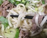 超簡単　牛ネギ煮込みうどん作り方7写真