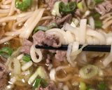 超簡単　牛ネギ煮込みうどん作り方8写真