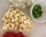 餃子の皮で簡単に☆カレー風味のサモサ作り方2写真
