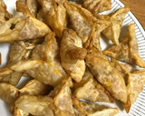 餃子の皮で簡単に☆カレー風味のサモサ作り方21写真
