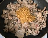 簡単! 牛肉なめ茸丼作り方3写真