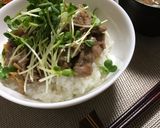 簡単! 牛肉なめ茸丼作り方4写真