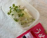 大根と貝割れの梅(うめこ)のポン酢サラダ作り方2写真