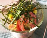 簡単！トマトのサラダ。わさびドレッシング作り方3写真