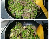 マヨで苦味取り♪ゴーヤとナスの味噌炒め作り方5写真