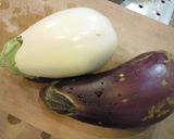 白茄子・大丸茄子ローストの肉味噌添え作り方1写真