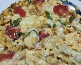 お一人様のトマトチーズ卵作り方4写真