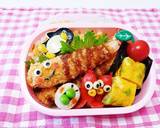 海老フライとペンギンのデコお弁当作り方5写真