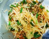 旨っ♥香味だれ じゃがいもキムチチヂミ作り方5写真