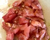 爽やかな辛さのトマトソースの冷製パスタ作り方1写真