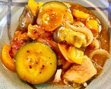 栄養満点◎チキンと夏野菜たぷりカポナータ作り方8写真