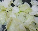 簡単！キャベツと小エビのゴマ炒め作り方2写真