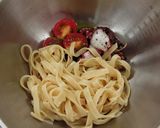 【糖質制限】シャリシャリ！バジル蛸パスタ作り方4写真
