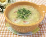10分で作れる☘️カニ缶で贅沢中華スープ作り方4写真
