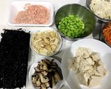 セブン風、お豆腐とひじきの煮物〜再現作り方1写真