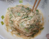 簡単！大葉入り塩つくねの揚げ焼き♪作り方1写真