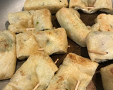 節約・簡単ねぎチーズの香ばしあげ包み焼き作り方6写真