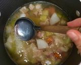 ベーコンと野菜のお味噌汁作り方2写真