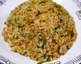簡単！旨辛☆肉餡かけチャーハン作り方1写真