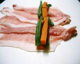 にんじん＆いんげんの豚肉巻き☆作り方2写真