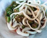 オクラの冷やし味噌うどん作り方3写真