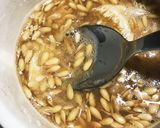 ベビー水分補給！メロンのワタで寒天ゼリー作り方2写真