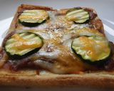 チーズカレートースト♪ズッキーニを添えて作り方3写真