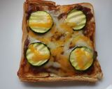 チーズカレートースト♪ズッキーニを添えて作り方4写真