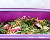 レンジで簡単！たこと大葉のクリームパスタ作り方4写真