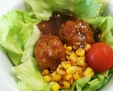 お弁当用 枝豆のミートボール(照焼き)作り方6写真