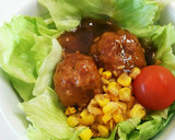 お弁当用 枝豆のミートボール(照焼き)作り方6写真