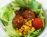 お弁当(7/10) 枝豆ミートボール作り方4写真