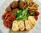 お弁当(7/10) 枝豆ミートボール作り方2写真